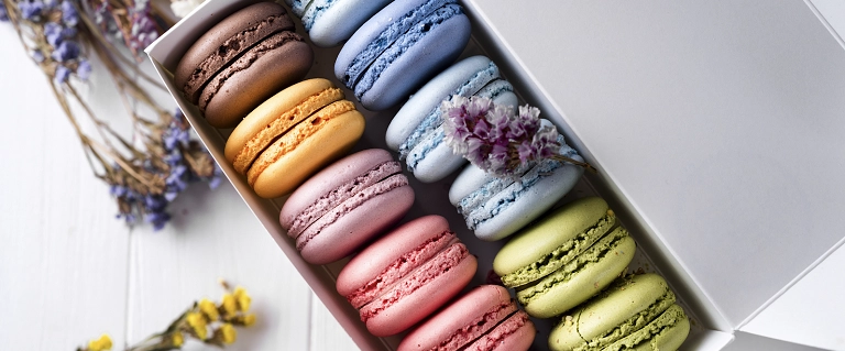 طرز تهیه ماکارون، شیرینی لاکچری